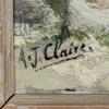 Auguste Jean Claire (1881-1970), Blommande trädgård, olja på duk