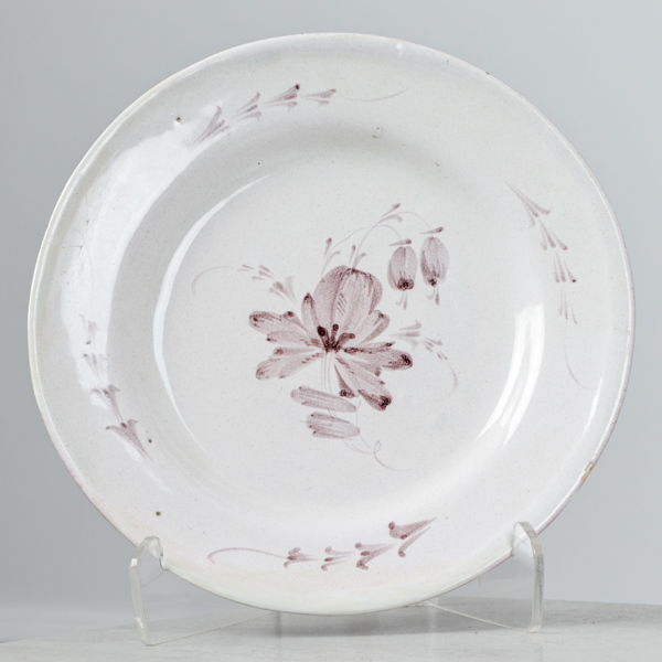 Tallrik, Marieberg, Fajans, 1700-talets mitt