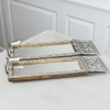 David Wretling, Ljuslampetter, Swedish Grace, 1 par, tenn, spegelglas, 1920/30-tal