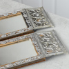 David Wretling, Ljuslampetter, Swedish Grace, 1 par, tenn, spegelglas, 1920/30-tal