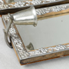David Wretling, Ljuslampetter, Swedish Grace, 1 par, tenn, spegelglas, 1920/30-tal