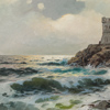 Alexander Dzigurski (1911-1995), "Nervi", olja på duk, signerad och daterad , 1949