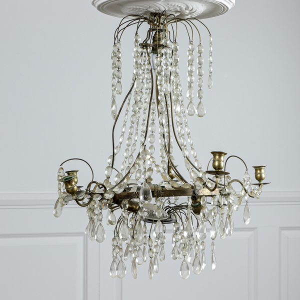 Kristallkrona, 5 ljushållare, 1900-talets första del