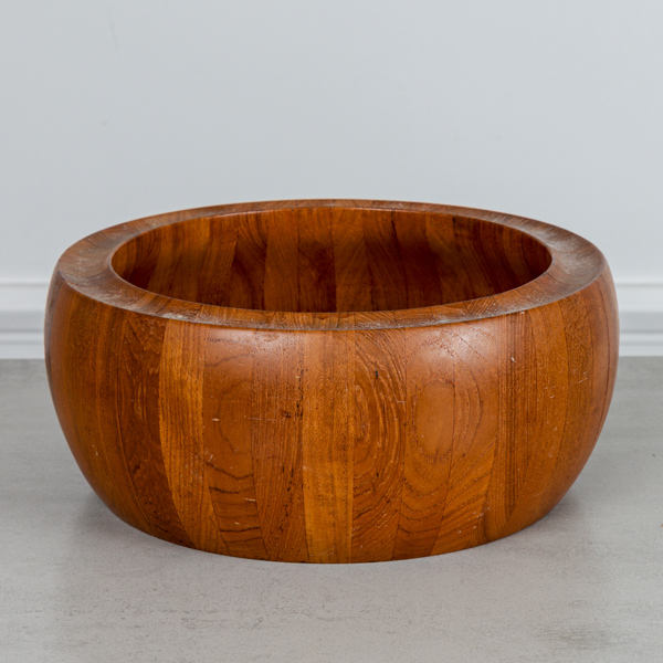 Skål, teak, Digsmed, Danmark