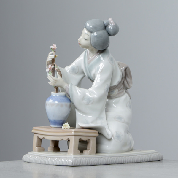 Figurin, "Geshia", porslin, Lladro, Spanien