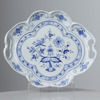 Bricka, "Lökmönster", porslin, Meissen, 1900-tal