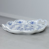 Bricka, "Lökmönster", porslin, Meissen, 1900-tal
