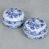 Lockaskar, 2 st, "Lökmönster", Meissen