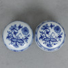 Lockaskar, 2 st, "Lökmönster", Meissen