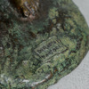 Skulptur, brons, Fiskarpojke, signerad