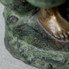 Skulptur, brons, Fiskarpojke, signerad