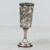 Nubbeglas, 6st, silver och glas