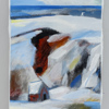 Anita Fröding (1942), "Havsgruvan", olja på duk, monogramsignerad