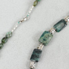 Halsband, Smaragder och silver
