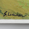 Stefan Linder, "Fyrisån", olja på pannå