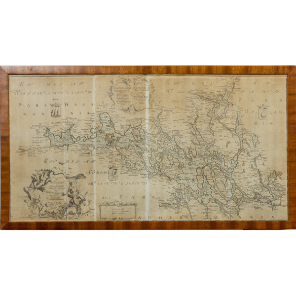 Karta över Mälaren, år 1739, garvör Eric Geringius
