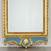 Spegel, gustaviansk stil, slipat glas, 1900-talets mitt