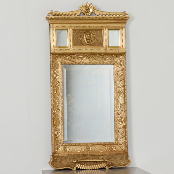 Spegel, förgylld, slipat glas, 1900-talets första del