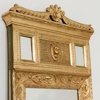 Spegel, förgylld, slipat glas, 1900-talets första del