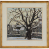 Carin Ax (1915-2006), "Vintereftermiddag vid ån", pastell, signerad 