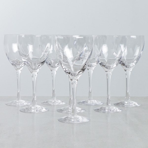 Rödvinsglas, 8 st "Chateau", Bertil Vallin, Kosta Boda