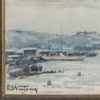 Elisabeth Warling (1858-1915), vy över vik, akvarell, signerad