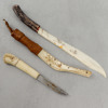 Kniv samt brevkniv, samiskt hantverk