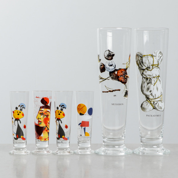Lasse Åberg, glas 4+2 st