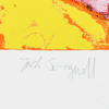 Jack Sangwill, rosa rosor, färglitografi, signerad