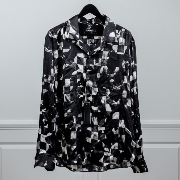 J. Lindeberg, Skjorta, "PJ silk winter iris shirt", Dam strl M, oanvänd