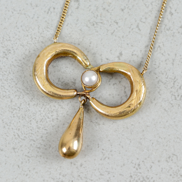 Halsband med hänge, Guld 18k, 3.8g