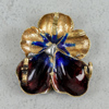 Hänge, Guld 18k, 6.1g, Emaljerad