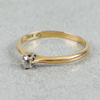 Diamantring, Guld 18k, 1.6g, 0.16ct