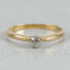 Diamantring, Guld 18k, 1.6g, 0.16ct