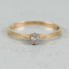 Diamantring, Guld 18k, 1.5g, 0.08ct