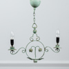 Taklampa, metall, 2-armad, 1900-talets mitt