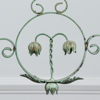 Taklampa, metall, 2-armad, 1900-talets mitt