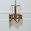 Ljuskrona, Lamp Gustaf, glas, metall, 1900-talets andra hälft