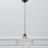 Taklampa, glas, 1900-talets första hälft.