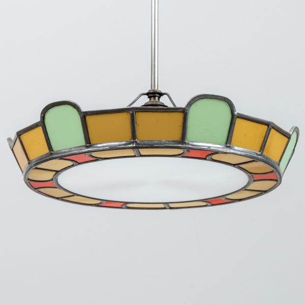 Takplafond, blyinfattat glas, 1900-talets första hälft.