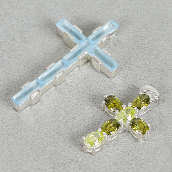 HÄNGEN, 2st, Sterling silver, kors
