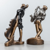 Skulpturer, 2 st, Jazzmusiker, gips, Austin Sculpture