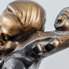 Skulpturer, 2 st, Jazzmusiker, gips, Austin Sculpture
