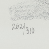 Lars Pirak, färglitografi, signerad och numrerad, 262/310