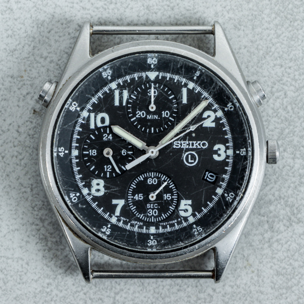 HERRARMBANDSUR, Seiko L, 7227-7A20, stål, Ø37.5mm