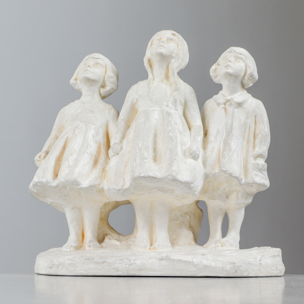 Alice Nordin (1873-1948), skulptur, gips, signerad