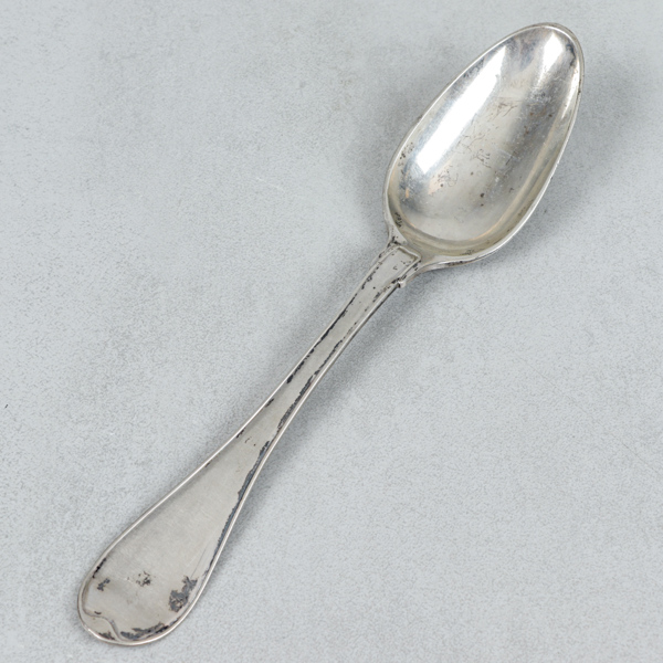 Matsked, silver, Johan Petter Grönvall, (1807-1843), Stockholm, år 1828