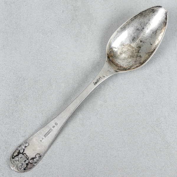 Matsked, silver, Johannes Wållers, (1834-1855), Linköping, år 1851