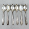 Kaffeskedar, silver, 6 st, kgmg ab, år 1908