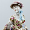 Figuriner, ett par, Dresdenstil, porslin, 1900-tal